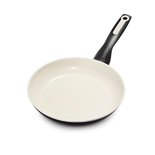 GreenPan, Rio sartén de cerámica antiadherente, 18 cm, Negro y Crema