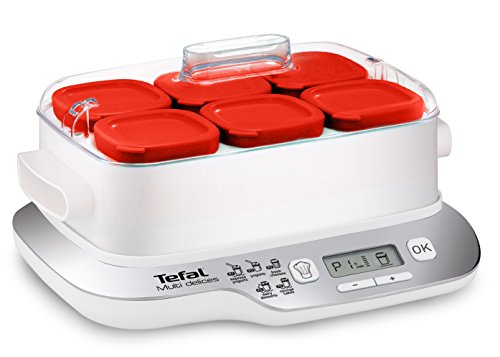 Tefal Multidelices Express YG660120 - Yogurtera eléctrica con 5 programas y función Exprés de 4...