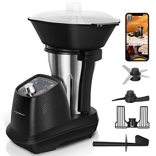 Aigostar Power Cook - Robot de cocina, 1200W robot cocina, 12 programas, 36 recetas electrónicas, 6...