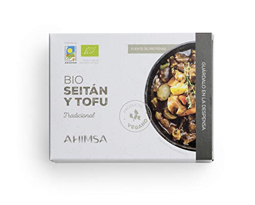 Ahimsa Seitan Tofu Tradicional Bio 280 Gr Vegano 280 Gramos 280 ml