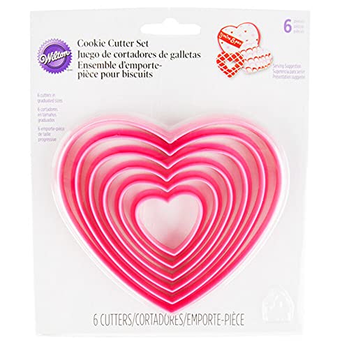 Wilton M128603 - Cortapastas Corazon 2304-115 6 Unidades