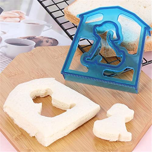 Kaned Sandwich Cutter Molde Animales Formas Sandwich Cortadores de Pan Lonchera Molde Sandwich...