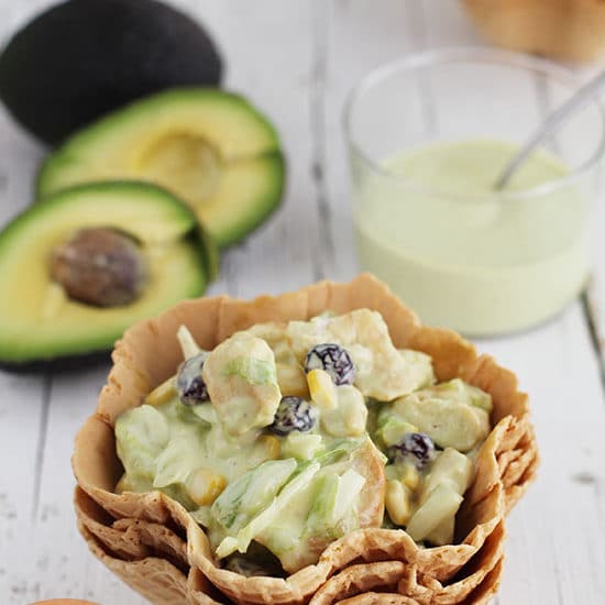 Ensalada De Pollo Veraniega Con Aguacate Y Cerezas Pequerecetas