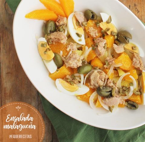 Ensalada Malague A De Bacalao Y Naranja O Con At N Pequerecetas