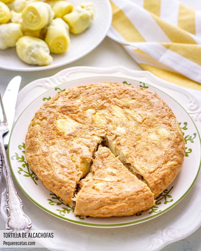 Tortilla De Alcachofas Receta F Cil Con Alcachofas De Bote Pequerecetas