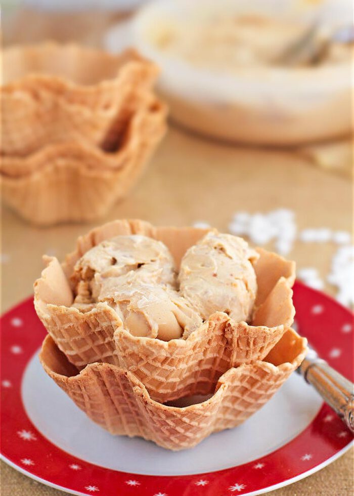 Helado de turrón blando de Jijona casero PequeRecetas