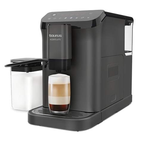 Taurus - Cafetera Accento Latte Superautomática | 20 Bares | Espresso Y Latte | 1350W | 1.5L |...