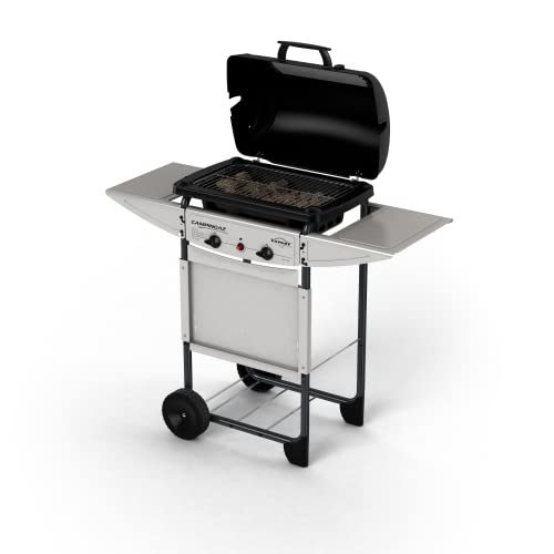 Campingaz Expert Plus Barbacoa gas piedra volcanica, parrilla gas con dos quemadores compactos, 7 kW...