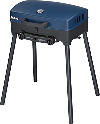 Enders Explorer Next Barbacoa gas para camping - Barbacoa de gas portátil para asar, cocinar y...