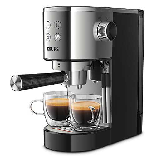 Krups Virtuoso Xp442C Cafetera, Diseño Compacto Y Elegante, Capacidad 1.1 L, Espresso, Cappuccino,...