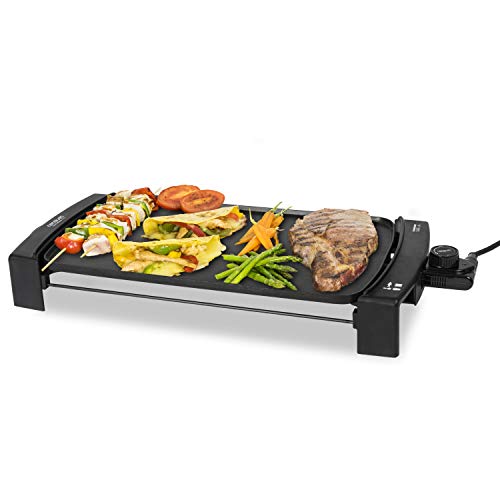 Cecotec Plancha de Asar, Grill Eléctrico Black and Water 2500. 2150 W, Revestimiento Antiadherente,...