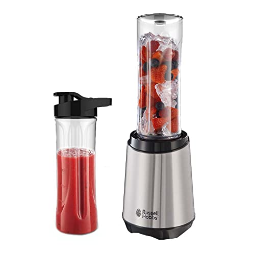 Russell Hobbs Batidora de Vaso Individual Mix & Go - Batidora Smoothie, Mini Batidora para Zumos y...