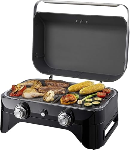 Campingaz Attitude 2100 LX barbacoa de mesa portátil a gas, 5 kW de potencia, barbacoa de gas para...