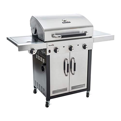 Char-Broil Advantage Series 345S Barbacoa De Gas Con 3 Quemador Lateral, Acero Inoxidable, Con Placa...