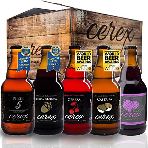 Cerex - Pack 20 Cervezas Artesanales Cerex 33 Cl. (4 Pilsen, 4 Ibérica De Bellota, 4 Castaña, 4...