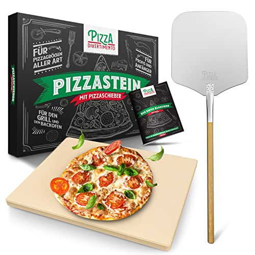 Pizza Divertimento Piedra Para Pizza Para Horno Y Parrilla De Gas - De Cordierita - Con Pala Para...