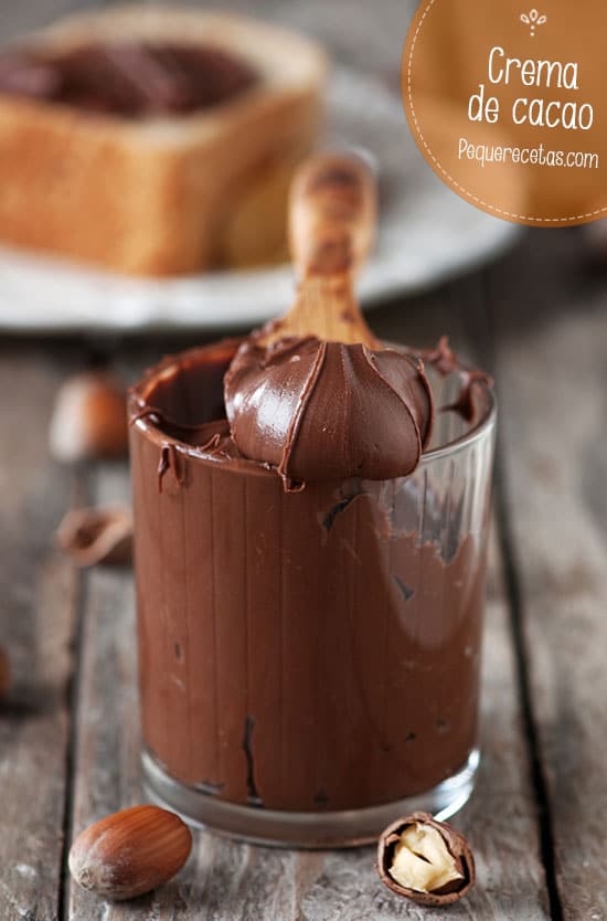 Crema de cacao y avellanas cómo hacer Nutella o Nocilla casera fácil PequeRecetas