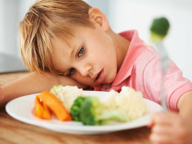 rechazo de verduras en los niños