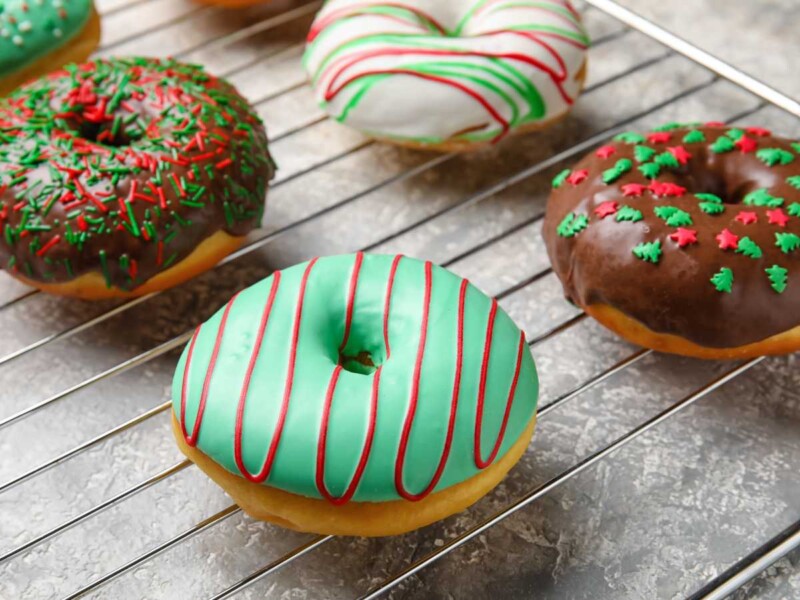 Donuts de Navidad caseros