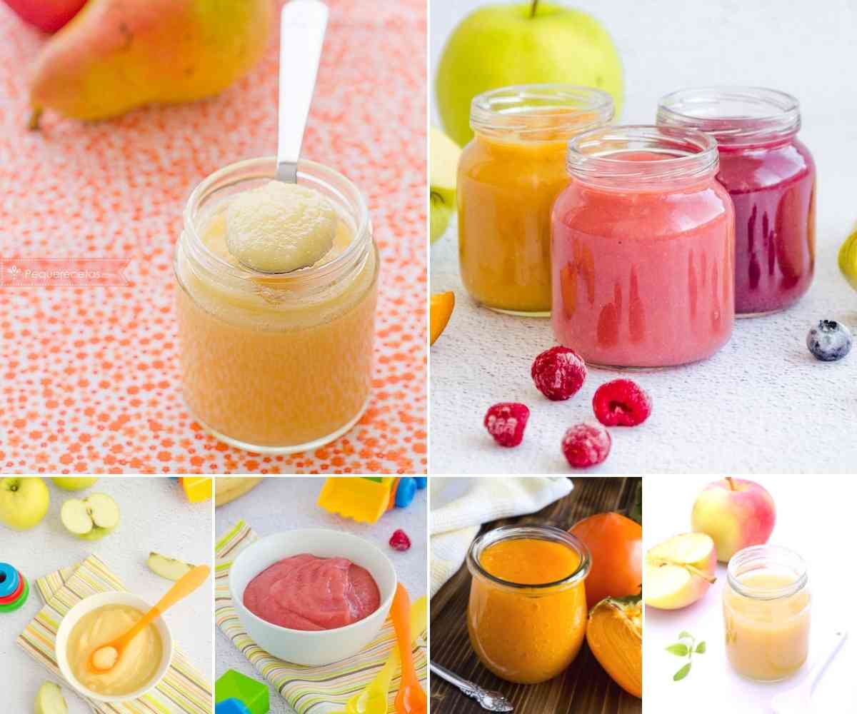 Potitos de frutas caseros para bebés - PequeRecetas