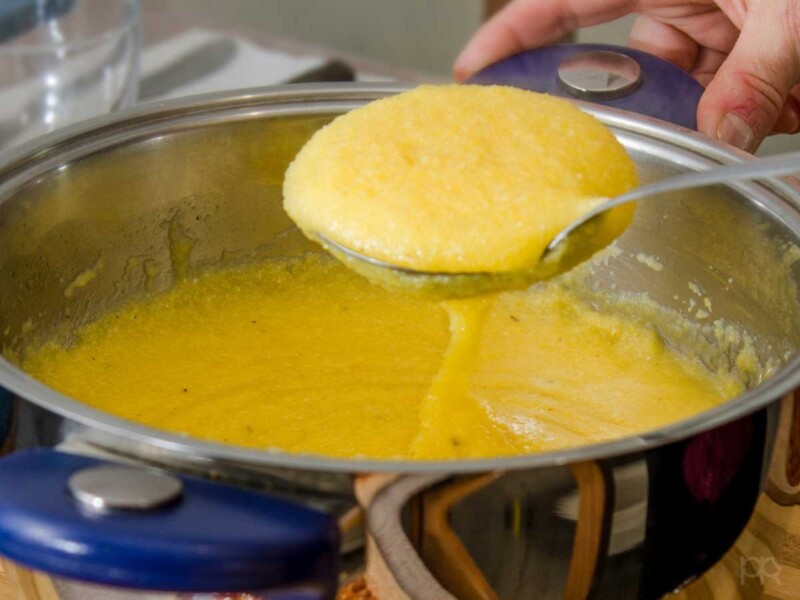 cocinar polenta italiana