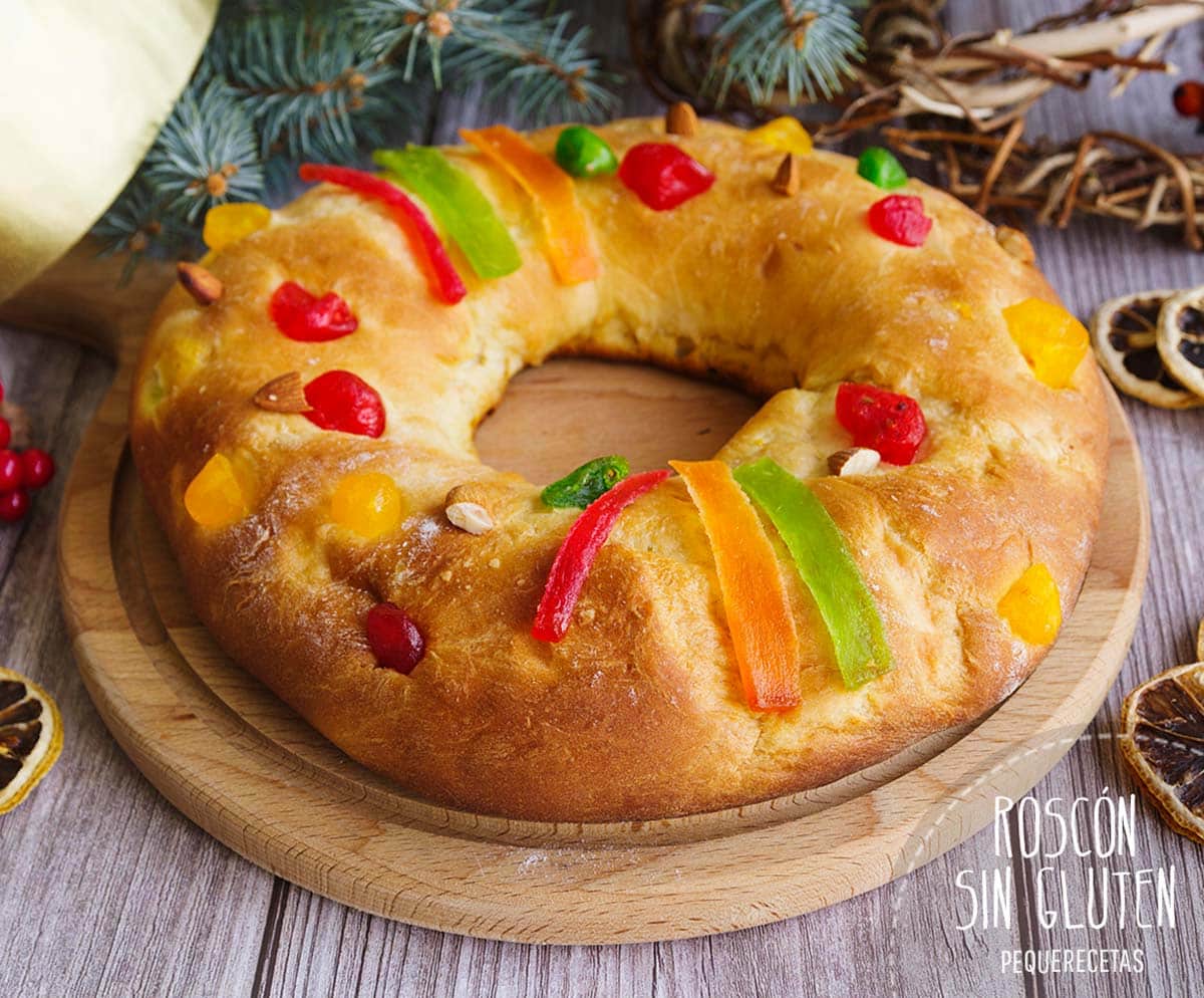 Roscón de Reyes SIN GLUTEN para celíacos - PequeRecetas