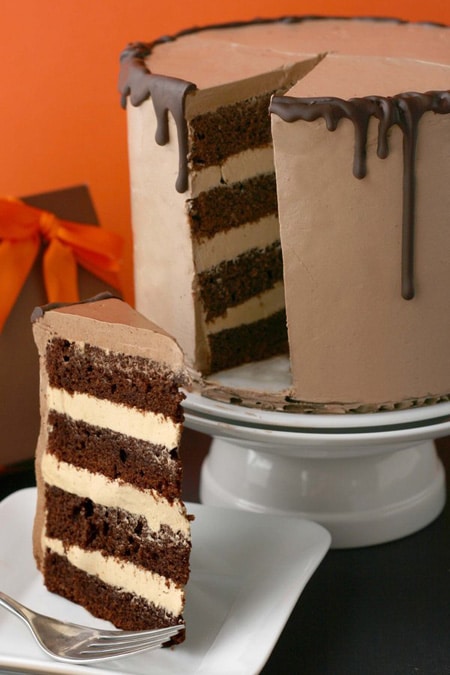 Tarta de cumpleaños de chocolate y caramelo - PequeRecetas