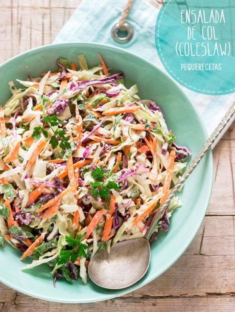 Ensalada De Col (receta De Coleslaw Americana) - PequeRecetas