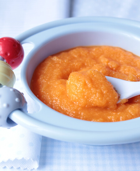 Papilla De Mango Manzana Y Zanahoria Para Bebes Pequerecetas