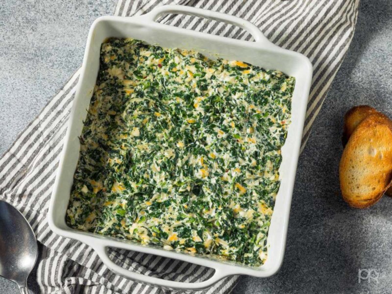 Espinacas a la crema gratinadas al horno