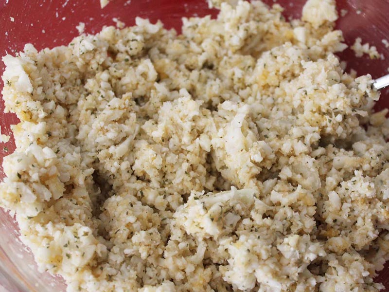 masa croquetas de coliflor