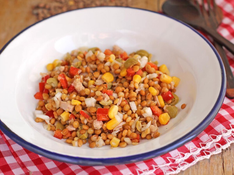 ensalada de lentejas receta fácil