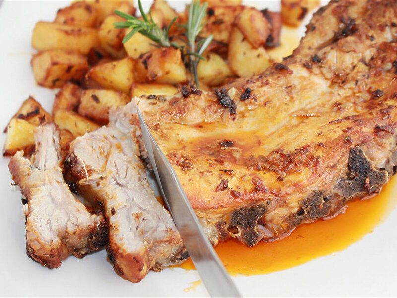 costillas de cerdo al horno tiernas y jugosas