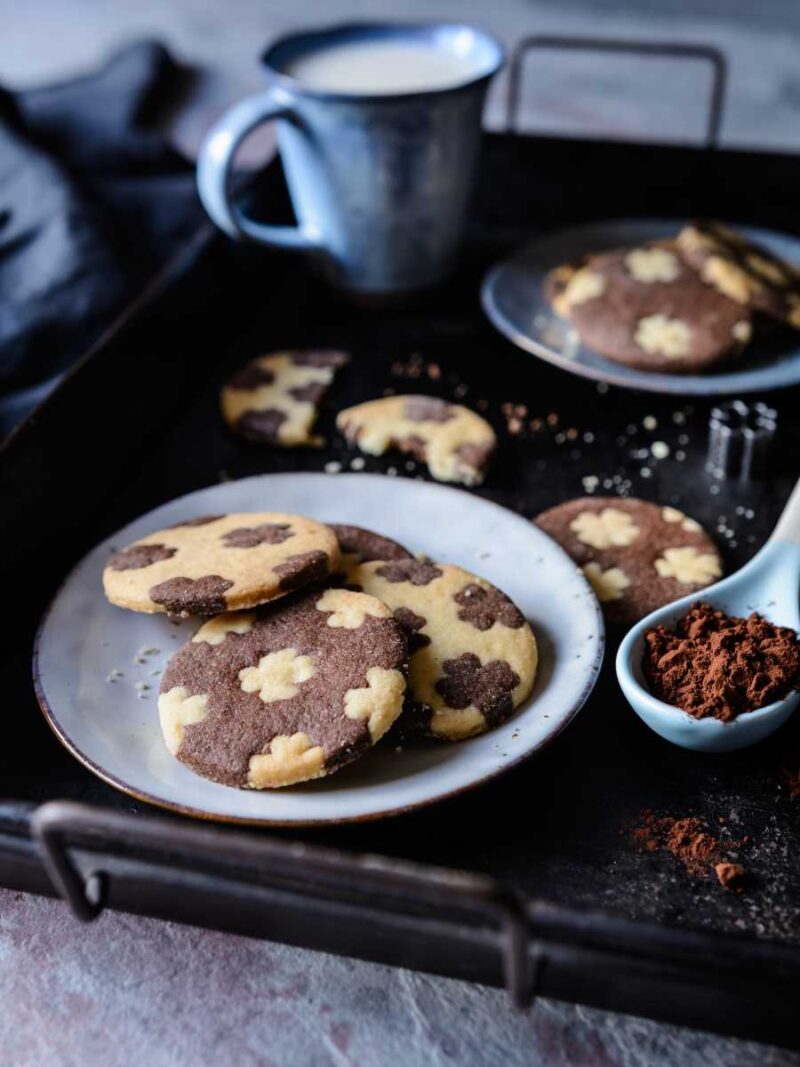 como hacer galletas de mantequilla y chocolate - Galletas de mantequilla y chocolate