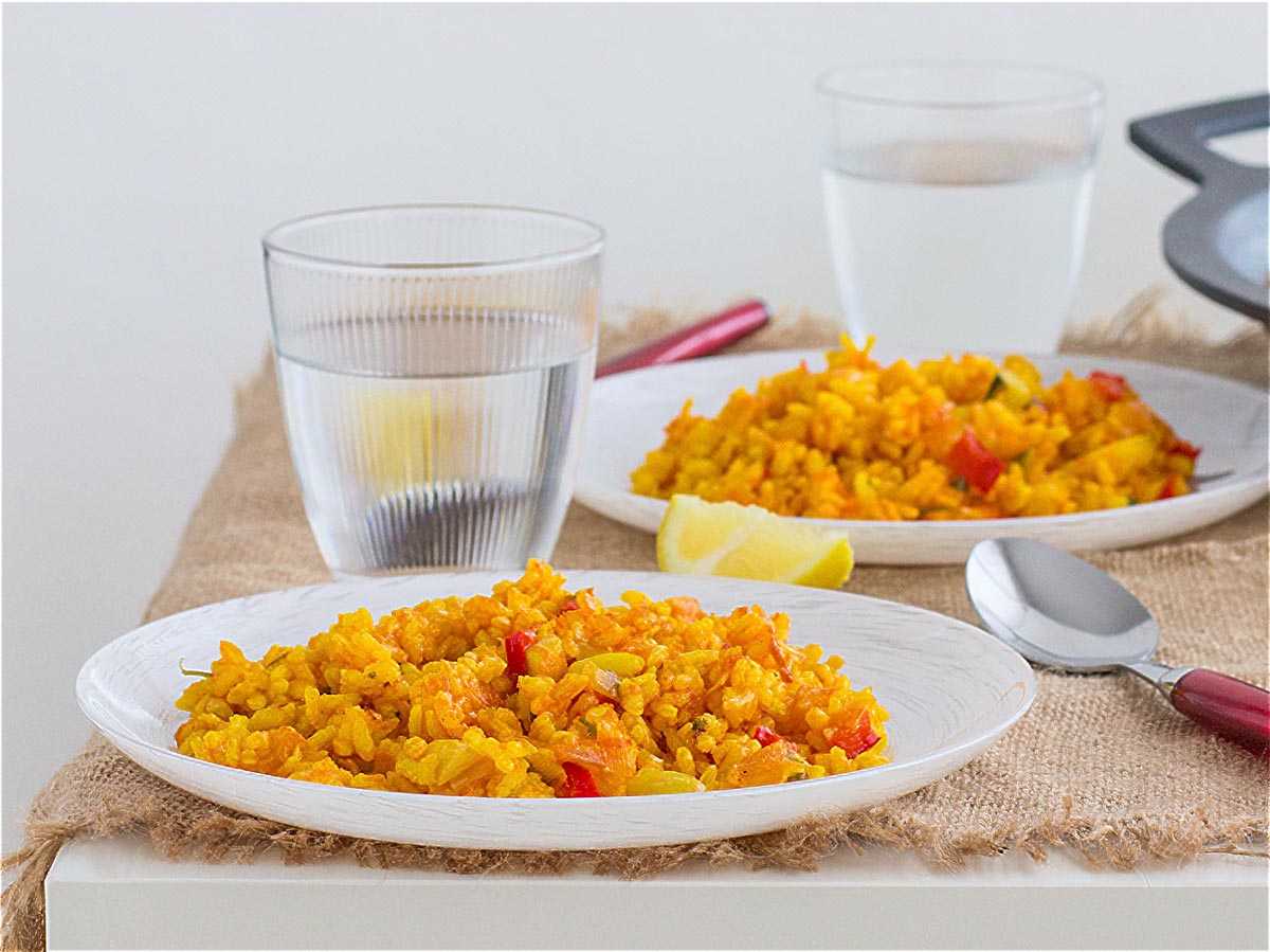 como hacer paella de verduras casera