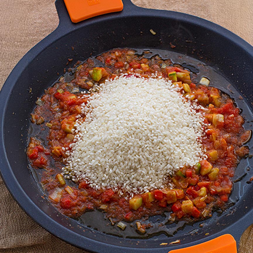 como cocinar arroz con verduras