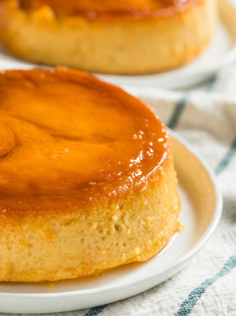 como hacer flan de queso en microondas - Flan de queso en microondas