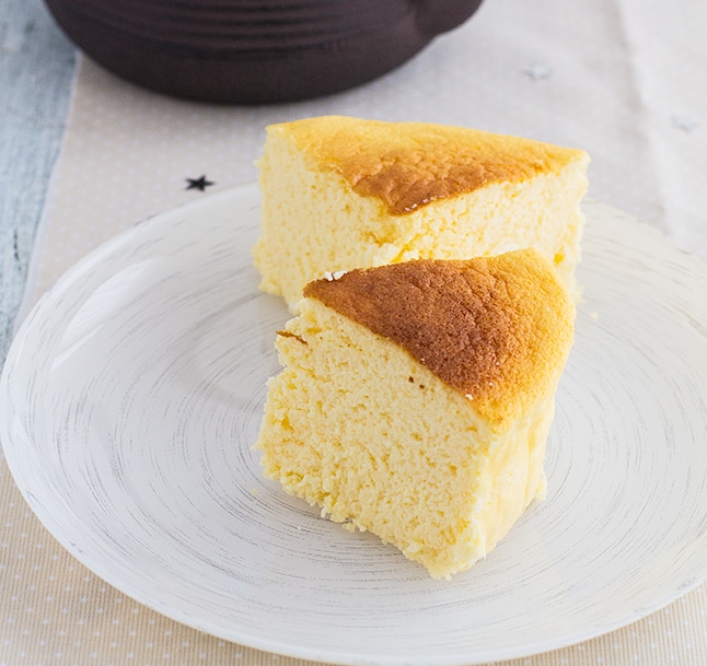 Tarta de queso japonesa (receta de pastel de queso con 3 ingredientes) -  PequeRecetas