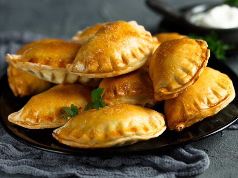 empanadillas de champiñones y queso de cabra