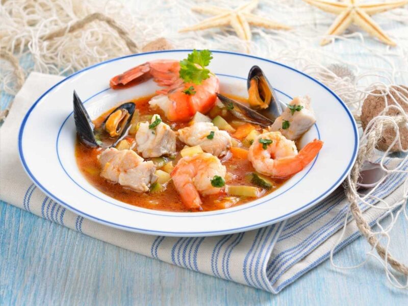 como hacer sopa de marisco y pescado