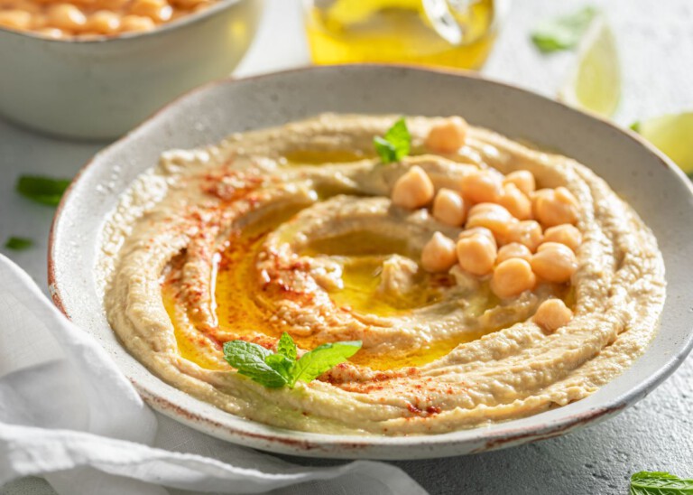 Hummus Casero De Garbanzos (receta FÁCIL En 3 Pasos) - PequeRecetas