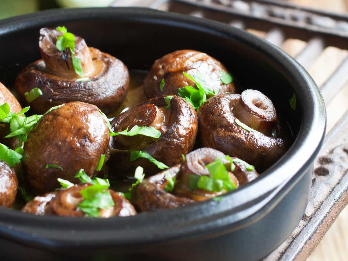 Champiñones al horno