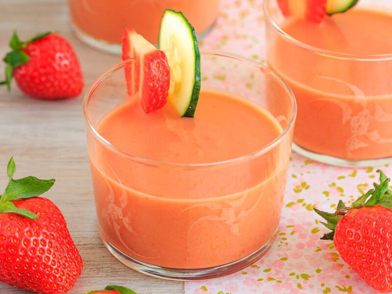 Gazpacho de fresas