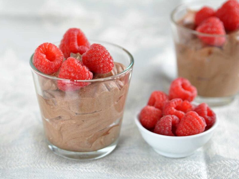 mousse de chocolate con tofu