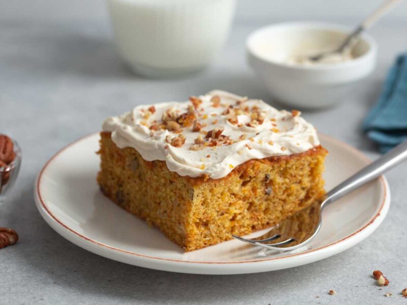 tarta de zanahoria con tofu