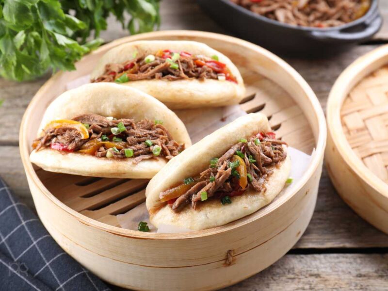 pan bao con carne mechada - Pan Bao o Gua Bao al vapor (receta de la masa y rellenos para disfrutarlos)