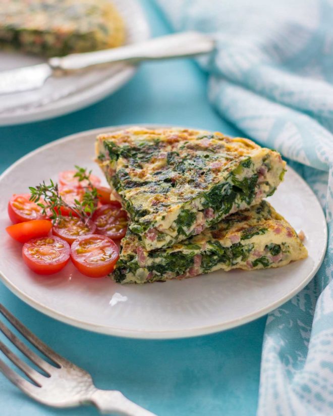 Tortilla De Acelgas Con Jamón Receta Fácil Y Sana Pequerecetas