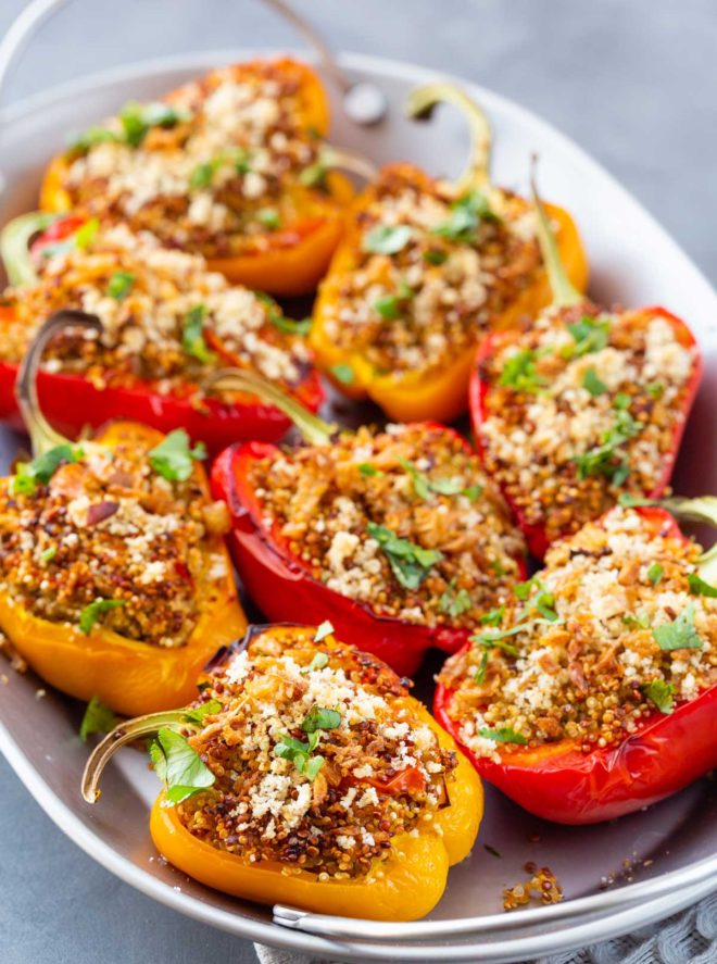 Pimientos Rellenos De Carne Picada Al Horno - PequeRecetas