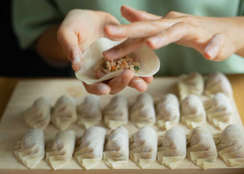 como hacer masa para gyozas