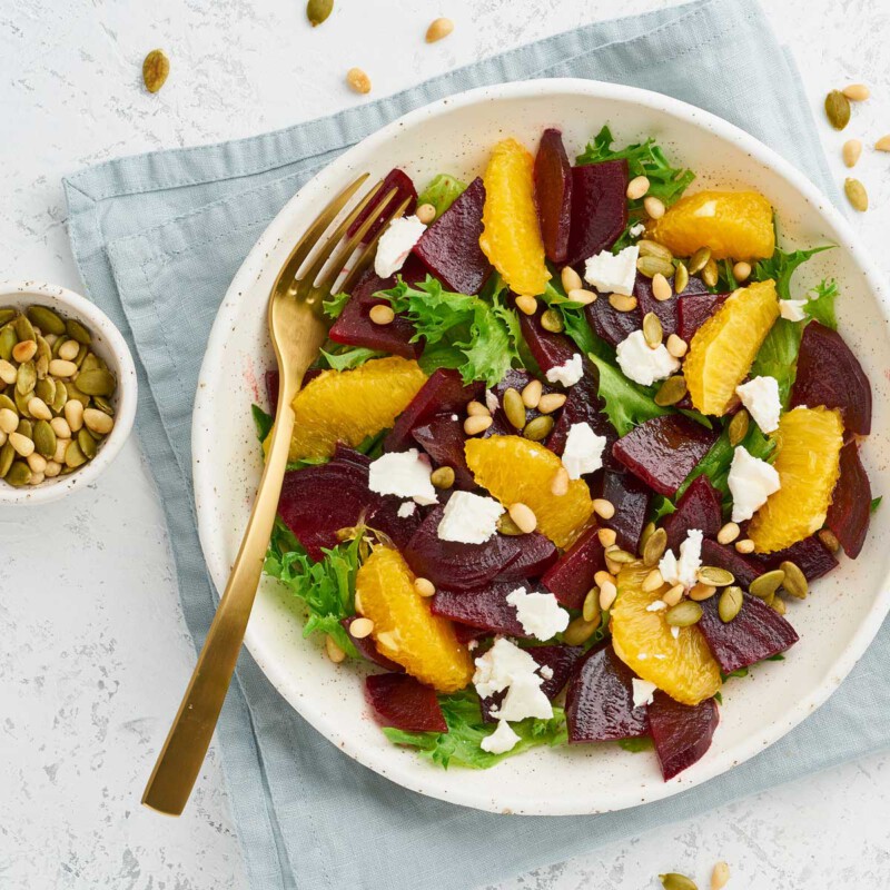 Ensalada De Remolacha Con Queso De Cabra Y Naranja - Ensalada De Naranja (5 Ideas Fáciles Y Originales)